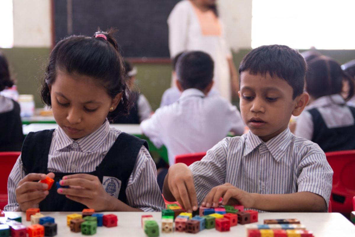 Foundational Literacy and Numeracy in action – children learning in a Muktangan classroom